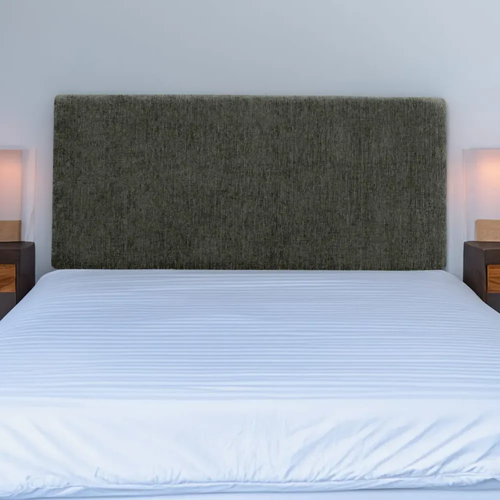 Valencia Super King Size Headboard - Charcoal, Chenille