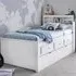 Veera Single Guest Bed with Storage - White