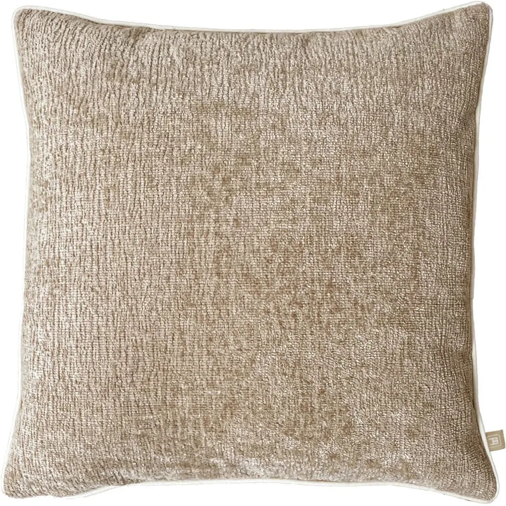 Square Cushion - Beige, Chenille