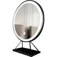 CARME Home Medium Frame Touch Sensor Light Mirror - Black