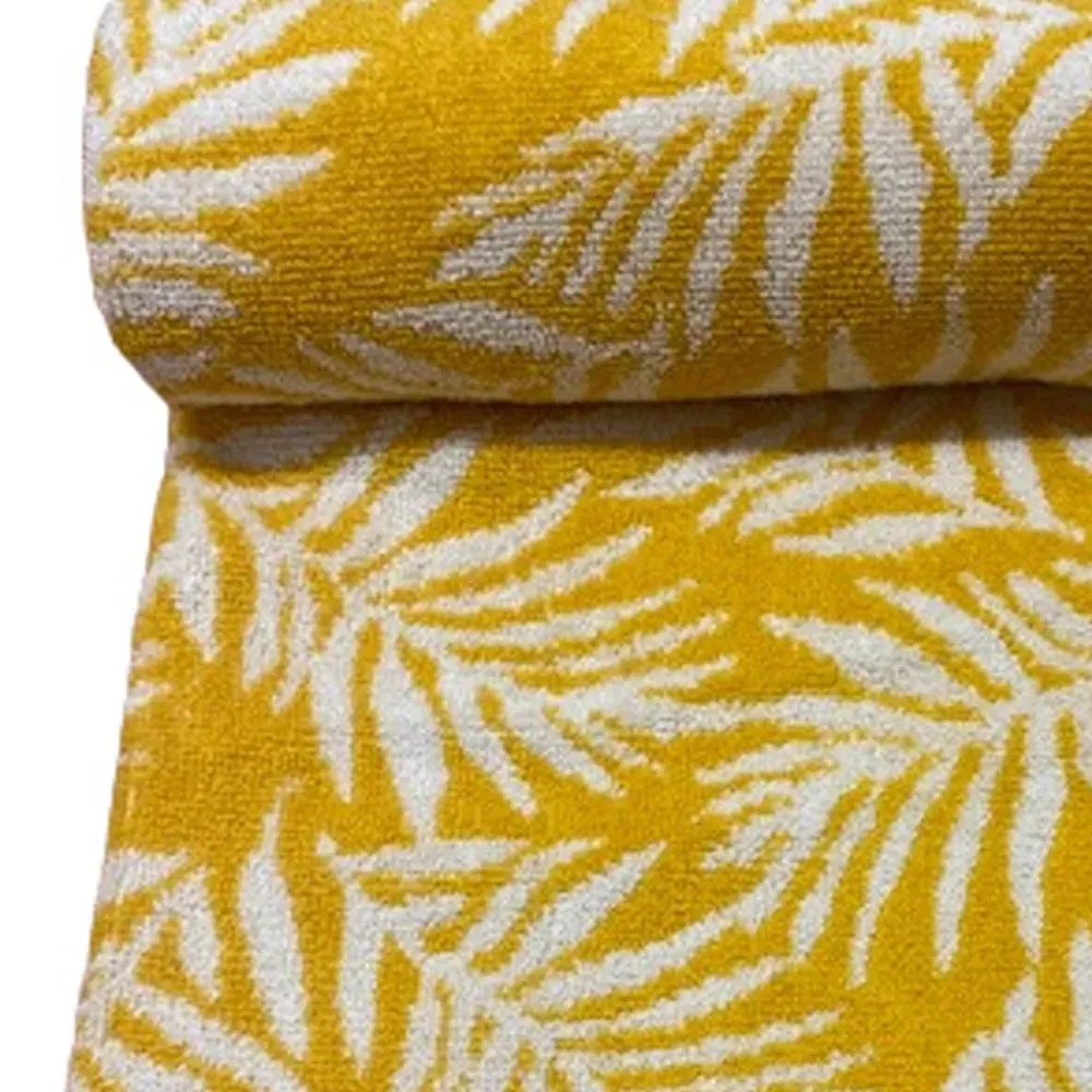 Botanical Bath Towel - Ochre, Turkish Cotton