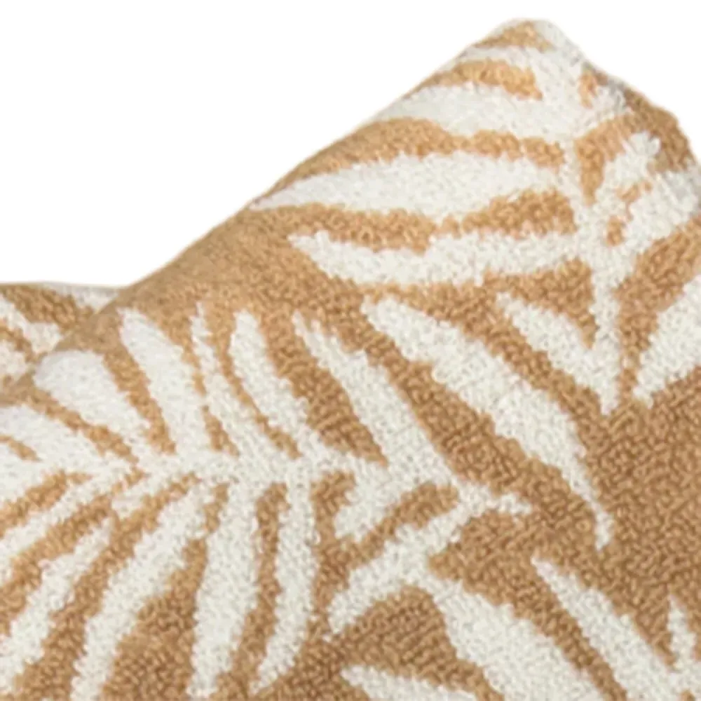 Botanical Hand Towel 2 Pack - Beige, Turkish Cotton