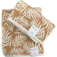 Botanical Hand Towel 2 Pack - Beige, Turkish Cotton