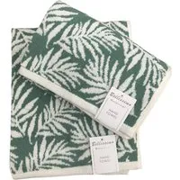 Botanical Hand Towel 2 Pack - Green, Turkish Cotton