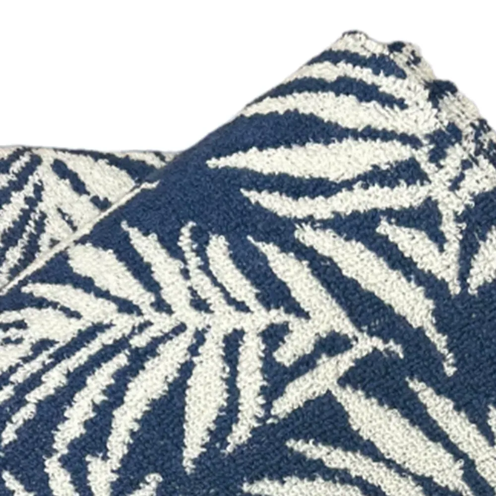 Botanical Hand Towel 2 Pack - Navy, Turkish Cotton