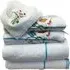 Butterfly Towel Set of 6 - White, Turkish Cotton