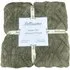 Cable Knit Jacquard Fleece Throw - Green