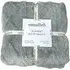 Cable Knit Jacquard Fleece Throw - Grey