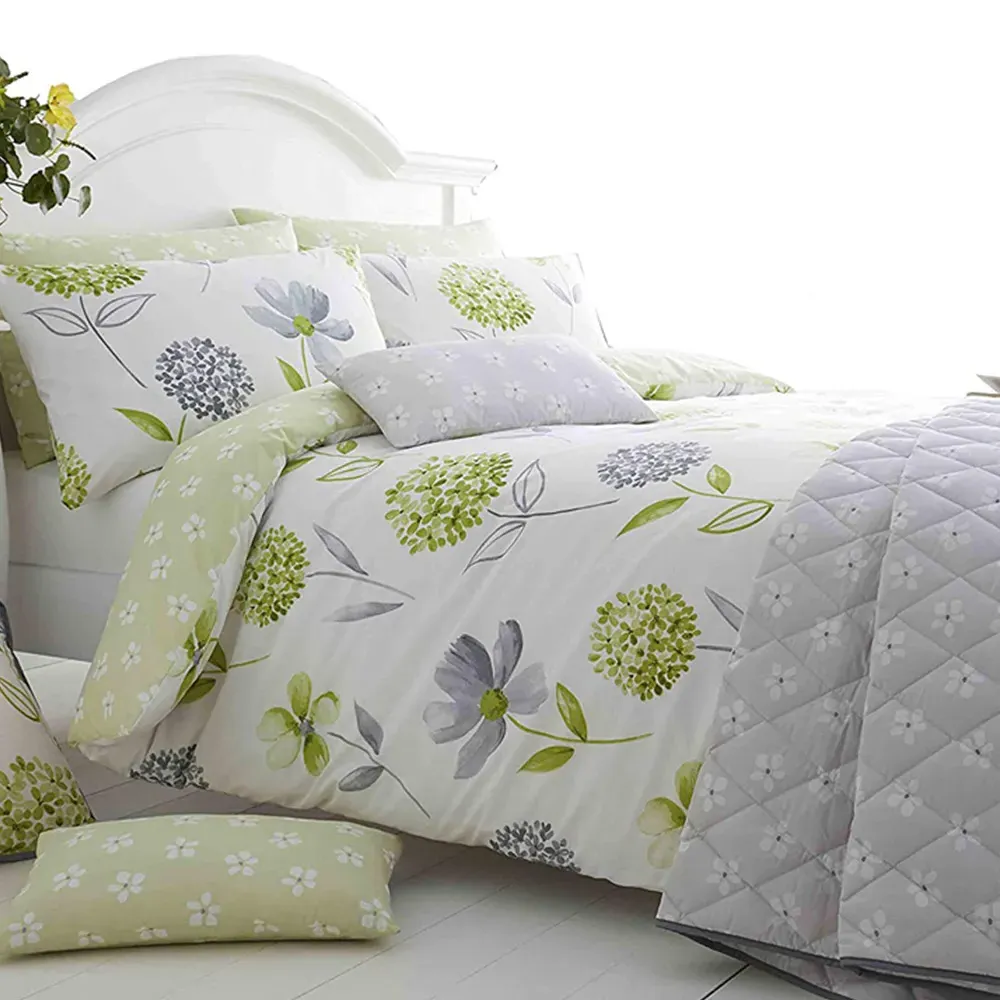 Caroline Double Duvet Set - White, Cotton