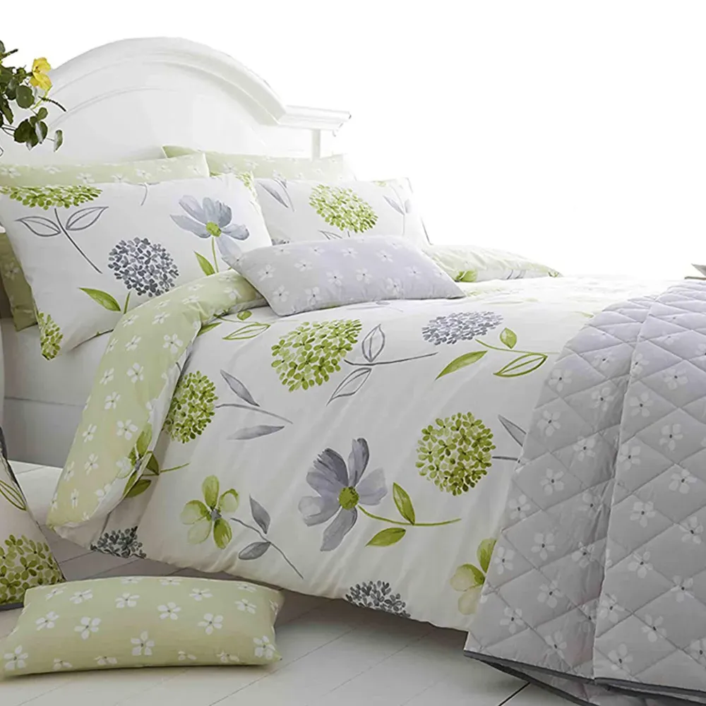Caroline King Size Duvet Set - White, Cotton
