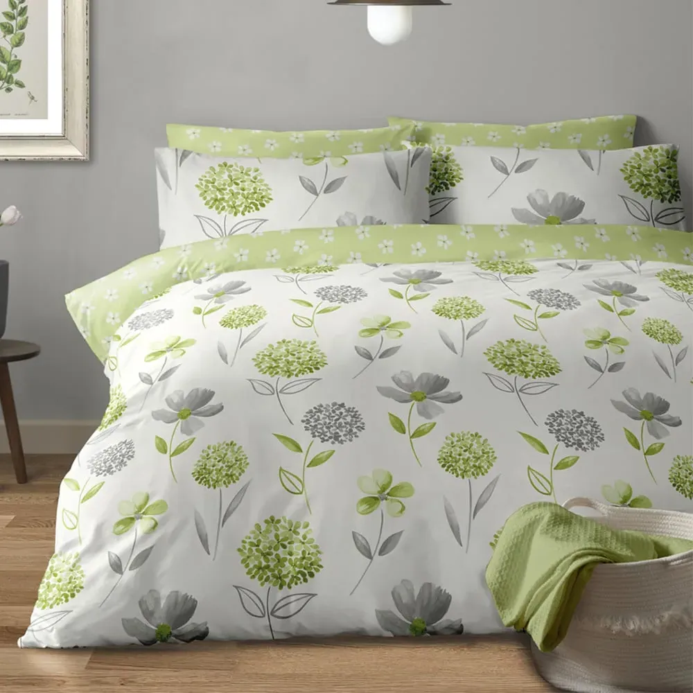Caroline Single Duvet Set - White, Cotton image