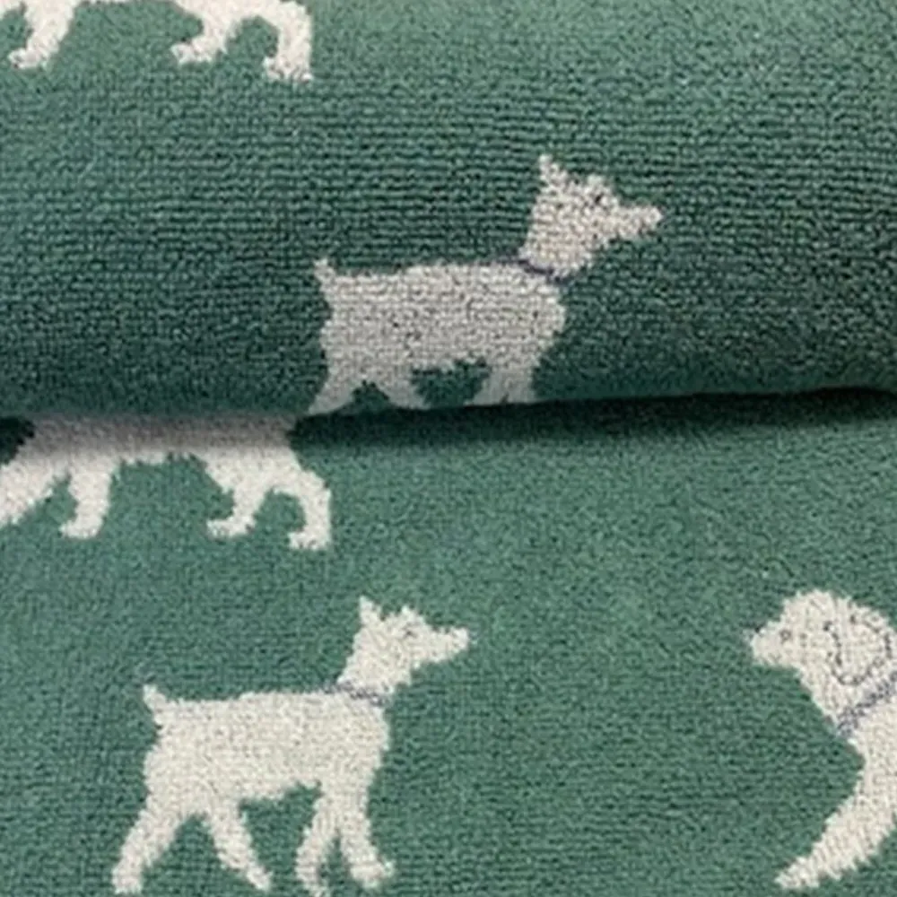 Dog Turkish Cotton Bath Sheet - Green
