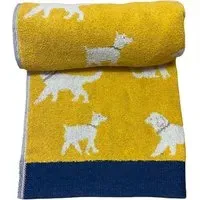Dog Turkish Cotton Bath Sheet - Ochre