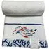 Fish Bath Sheet - White, Turkish Cotton