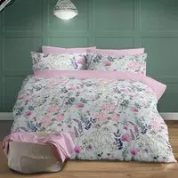 Harlow King Size Duvet Set - Off-White, Polycotton