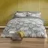 Retro Scandi Super King Duvet Set - Grey, Polycotton