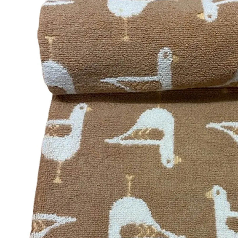 Sea Gull Bath Sheet - Beige, Turkish Cotton