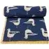 Sea Gull Bath Sheet - Navy, Turkish Cotton