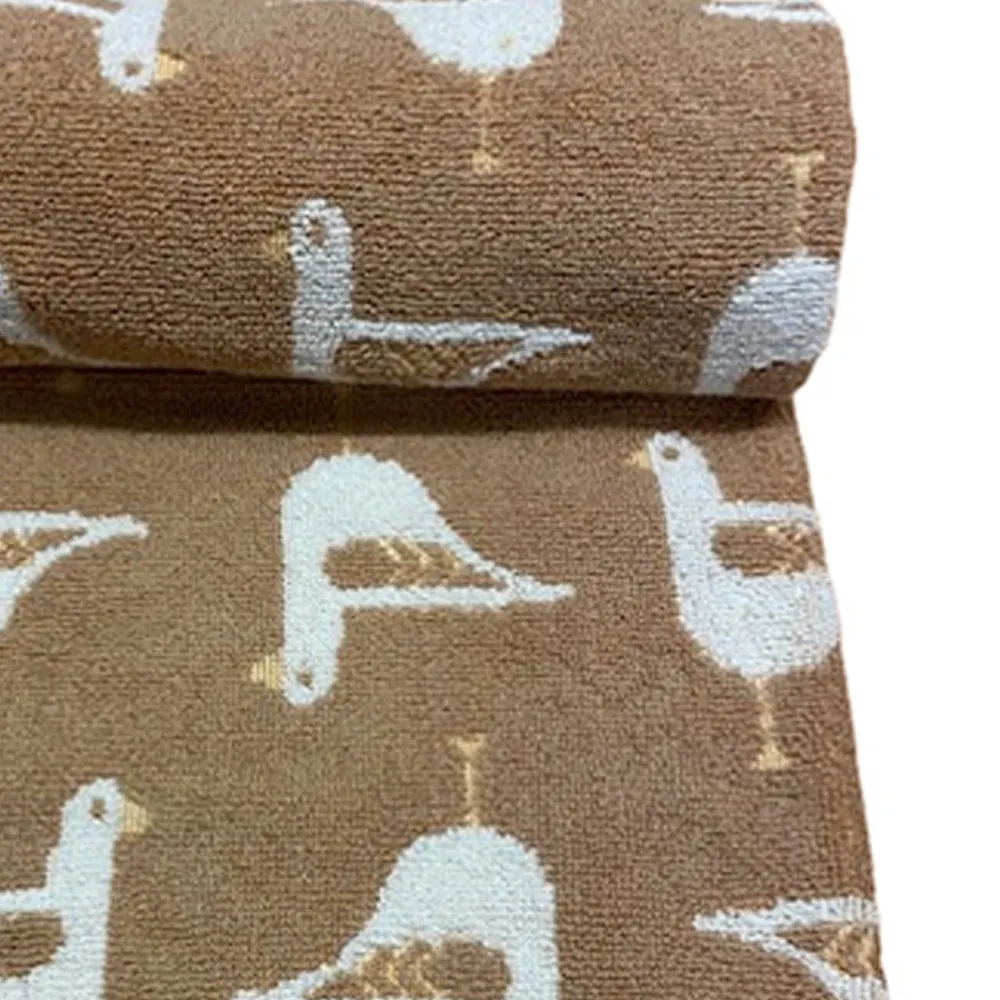 Sea Gull Bath Towel - Beige, Turkish Cotton