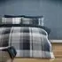 September King Size Duvet Set - Teal Check