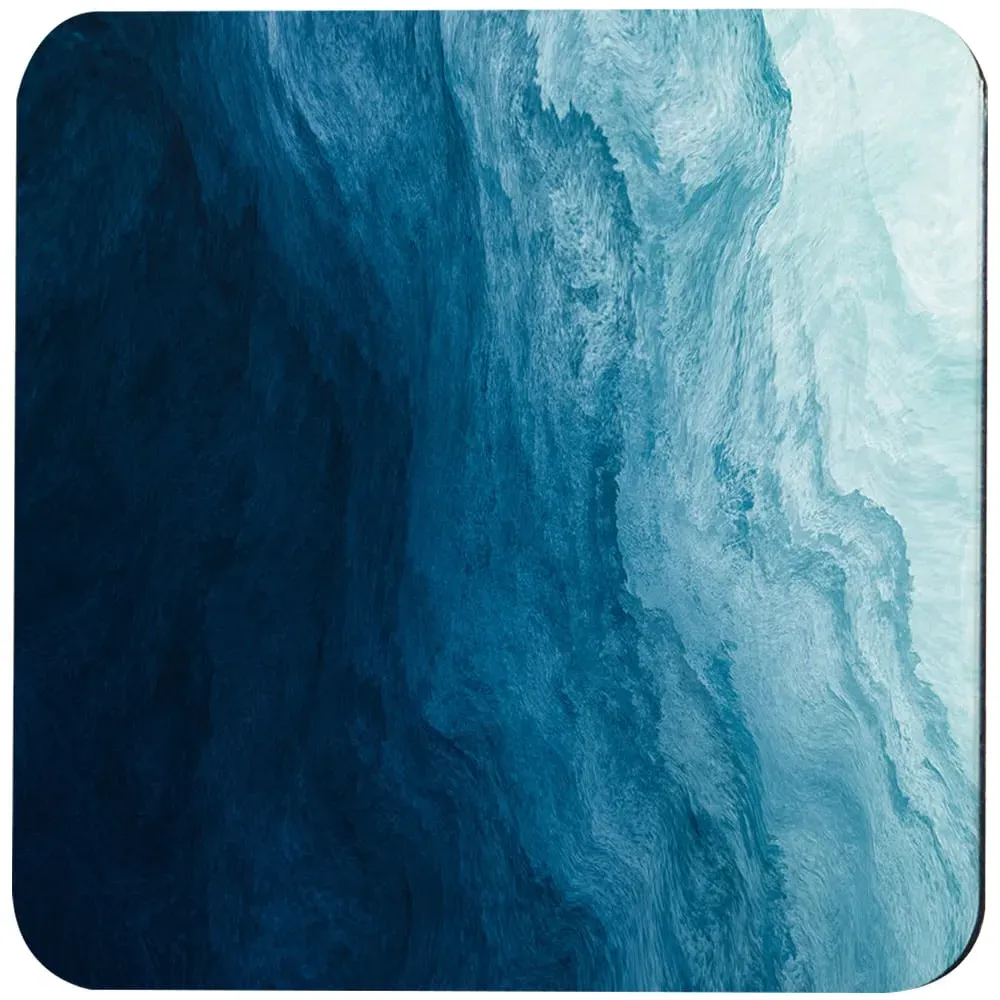 Andrew Lee 6 Pack Abstract Fluid Coasters - Blue