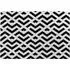 Andrew Lee Extra Large Geometric Rug - Black and White, Faux Wool