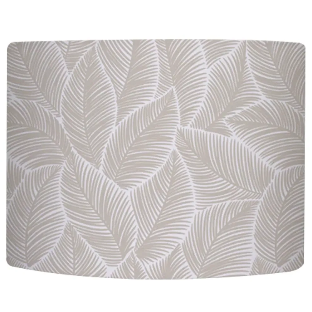 Big Beige Leaves Lamp Shade - Pink, Cotton