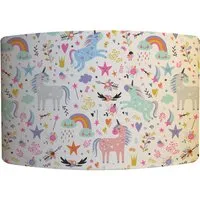 Big Unicorns Lamp Shade - Pink, Cotton