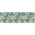 Faux Wool Tropical Palm Leaves Runner Rug - Green