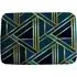 Gold and Teal Geometric Bath Mat - Gold, Teal