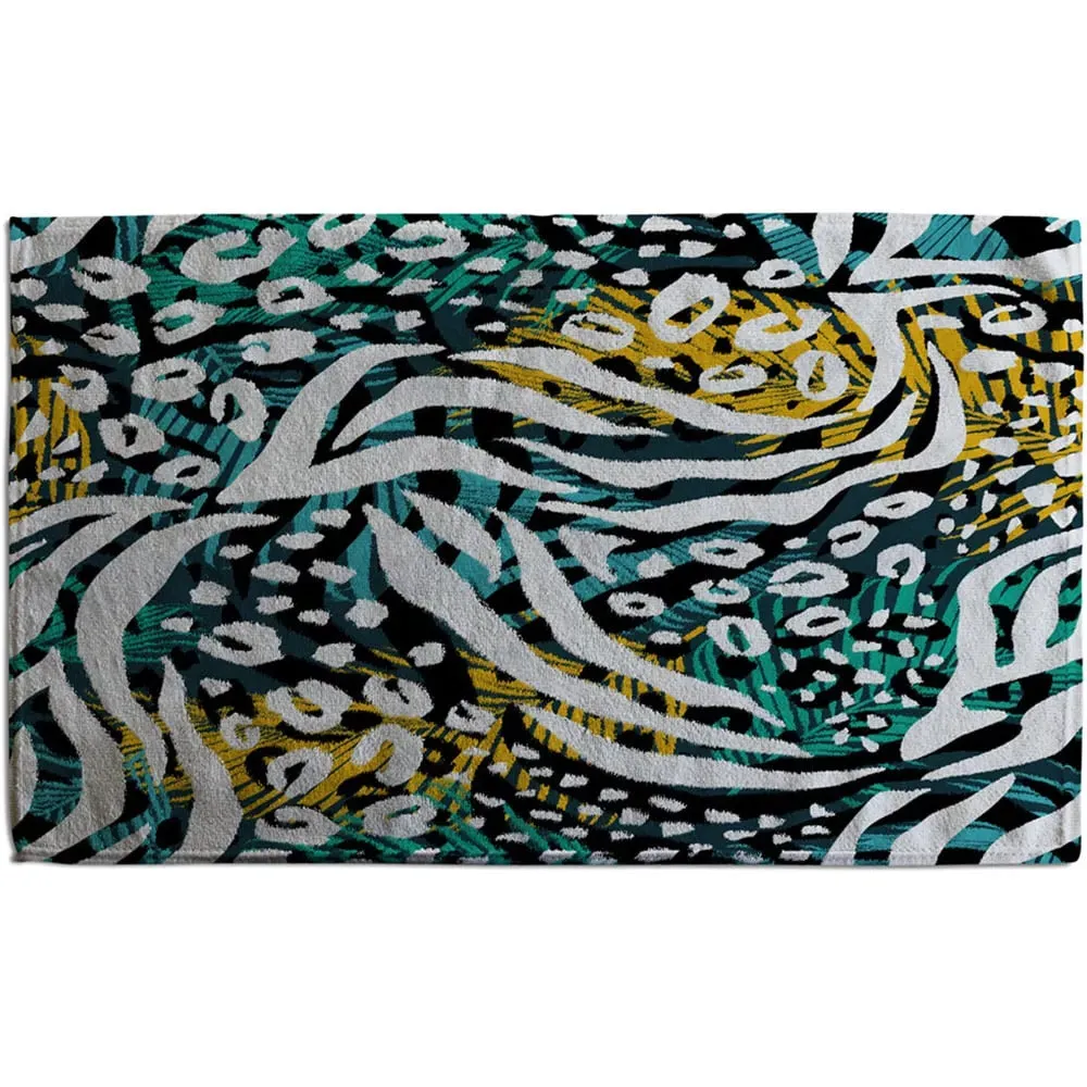 Tropical Leaves Kitchen Towel 3 Pack - Green image