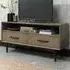 2 Drawer TV Unit with Shelf - Brown, Oak