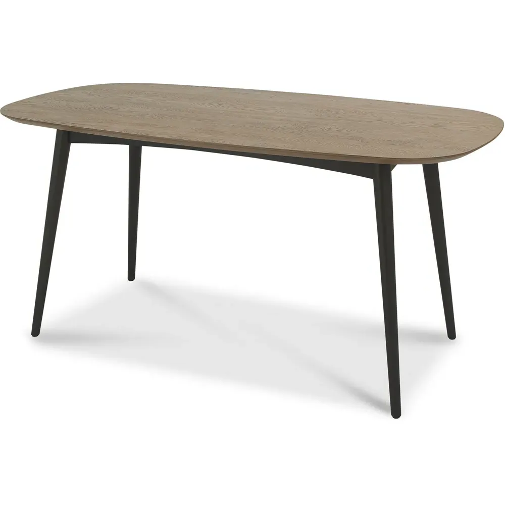 6 Seater Dining Table - Brown, Oak