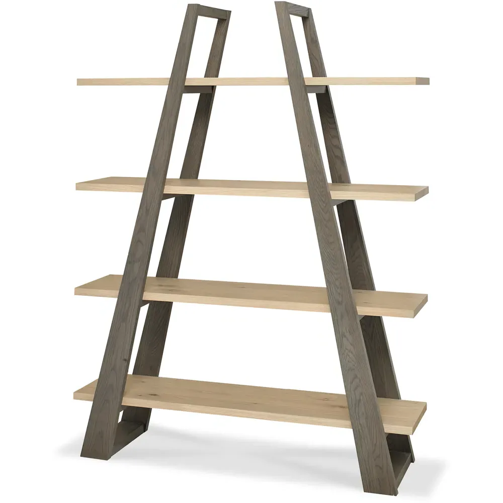 Cadell 4 Shelf Open Display Unit - Brown, Oak