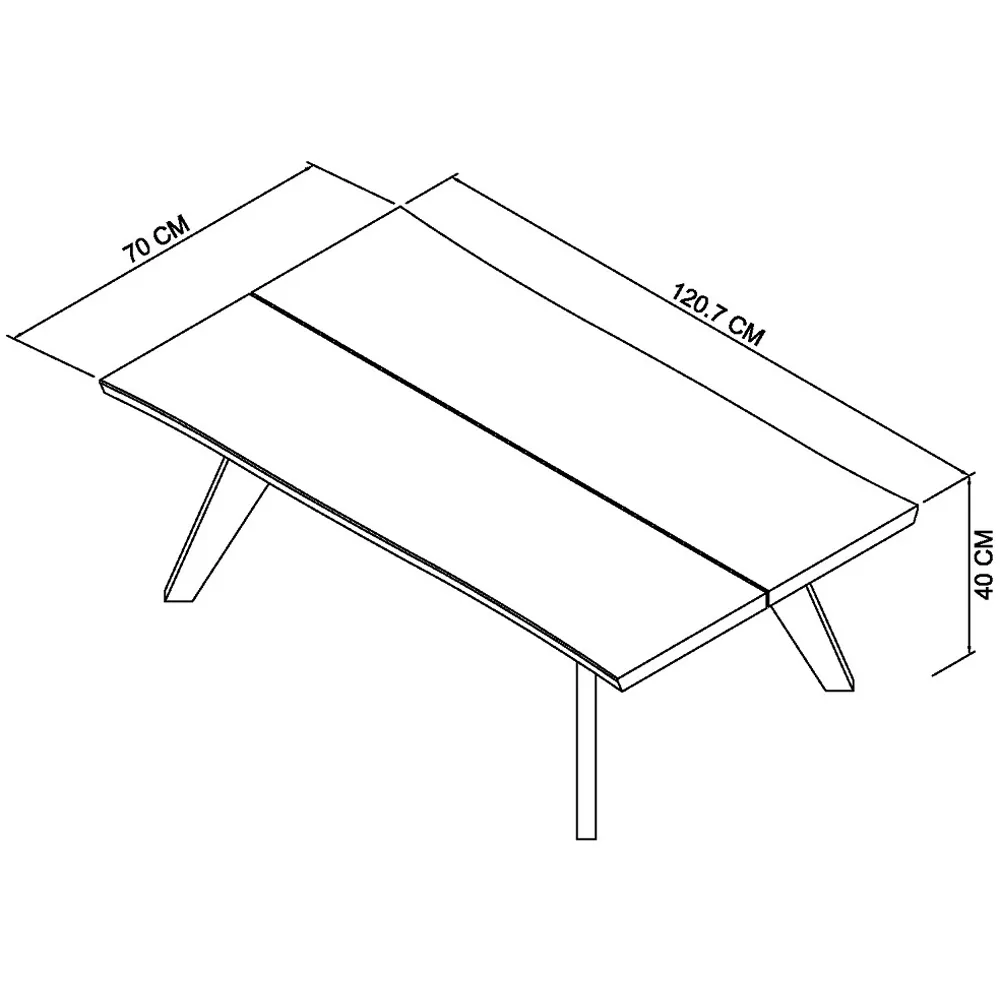 Cadell Coffee Table - Brown, Aged Oak