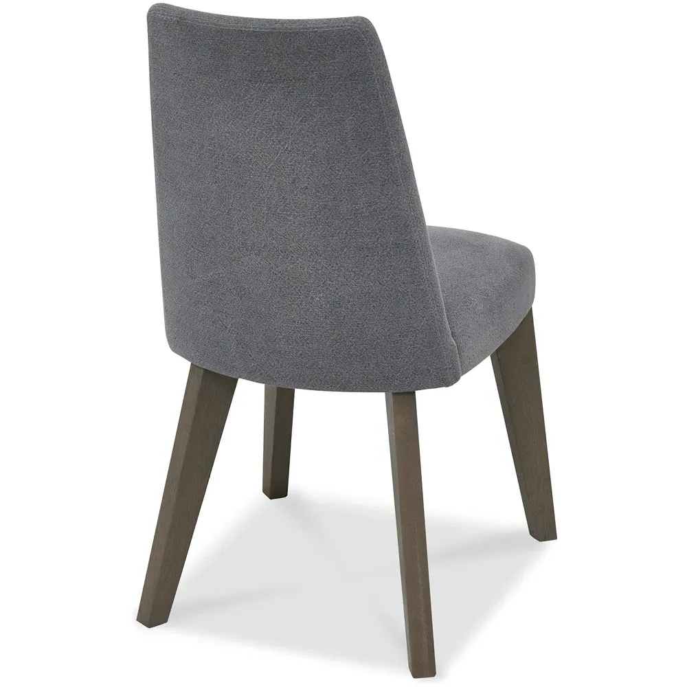 Cadell Set of 2 Upholstered Chairs - Grey, Oak