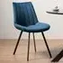 Fontana Upholstered Chair - Blue, Velvet