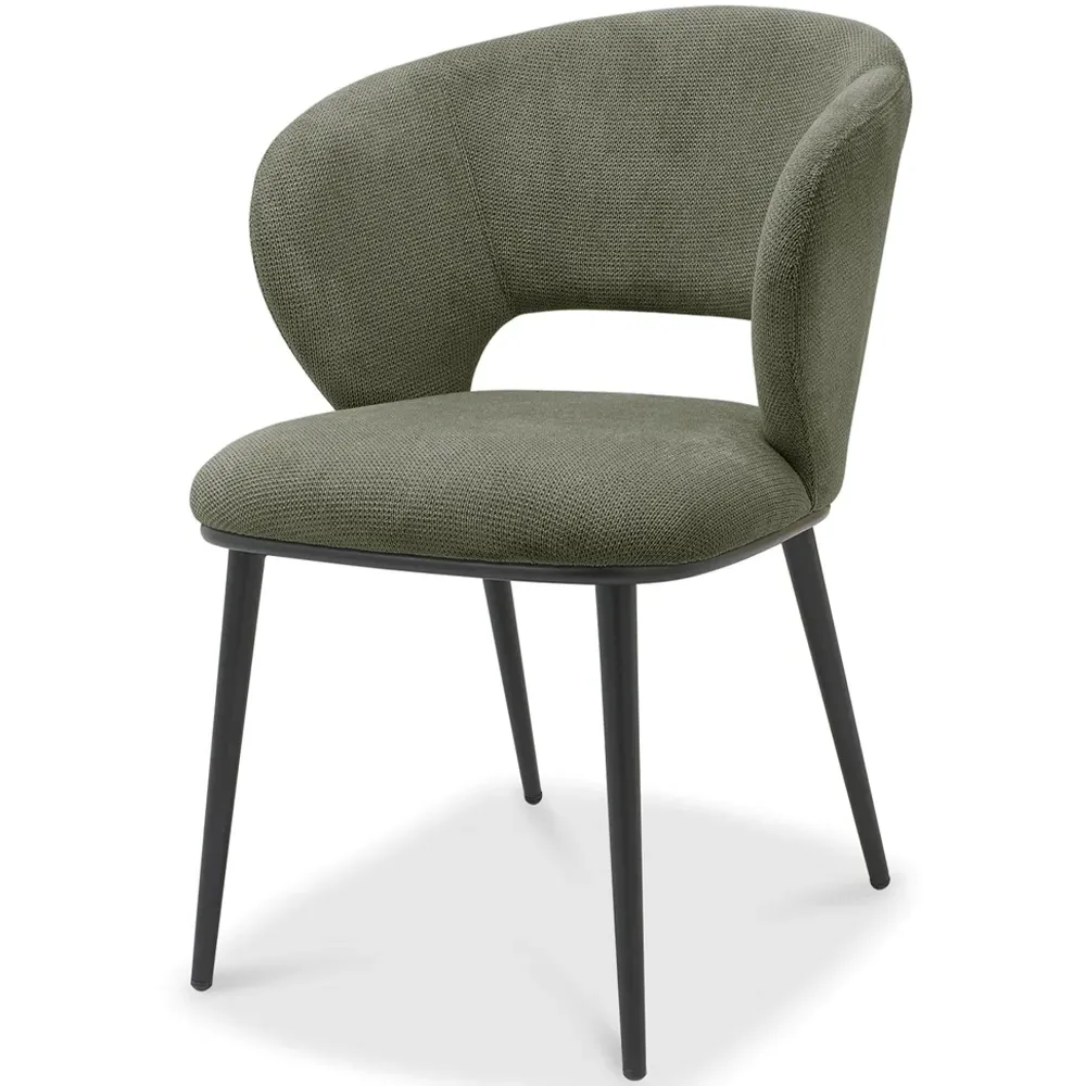 Luca Set of 2 Dining Chairs - Ivory, Faux Leather