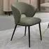 Luca Set of 2 Dining Chairs - Ivory, Faux Leather