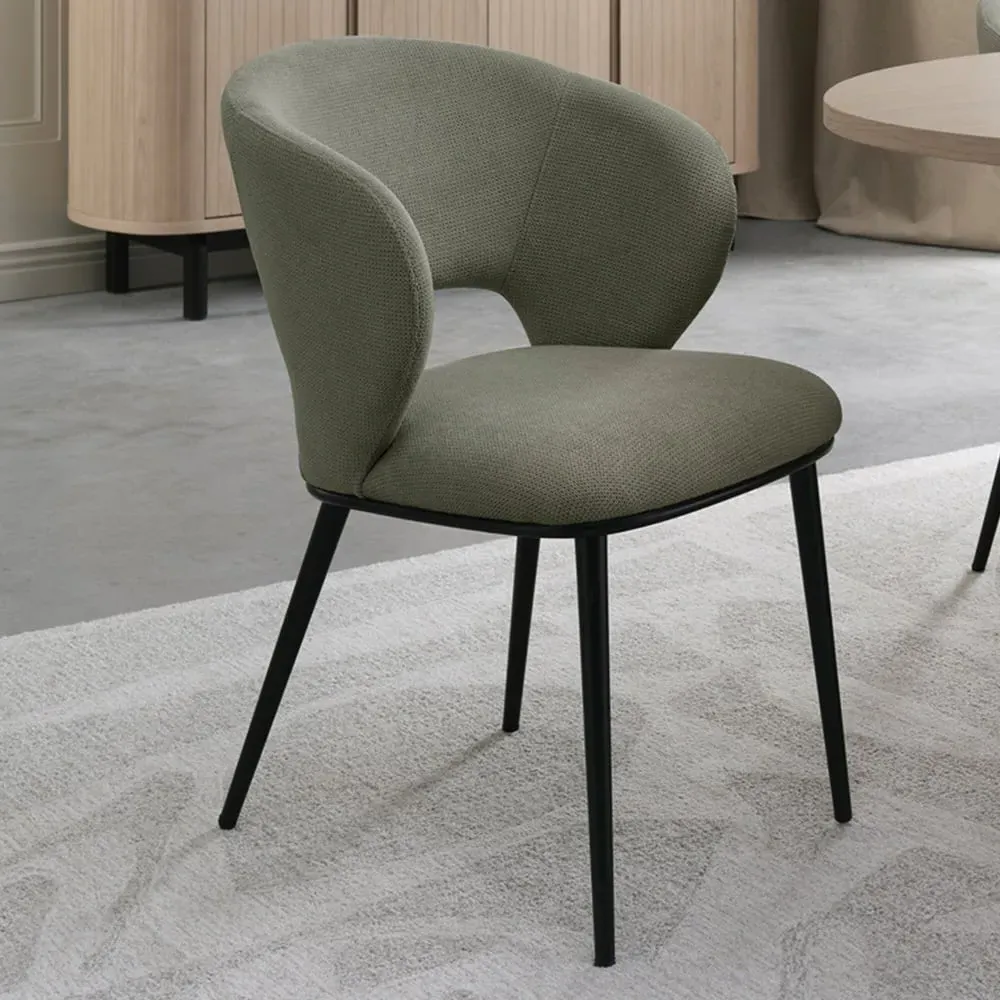 Luca Set of 2 Dining Chairs - Ivory, Faux Leather image