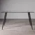 Martini 6 Seater Dining Table - Clear, Tempered Glass