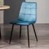 Mondrian Set of 2 Dining Chairs - Blue, Velvet