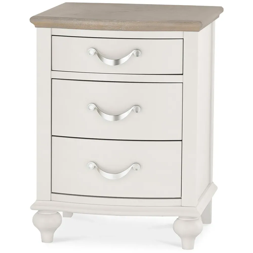 Montreux 3 Drawer Nightstand - Grey, Oak