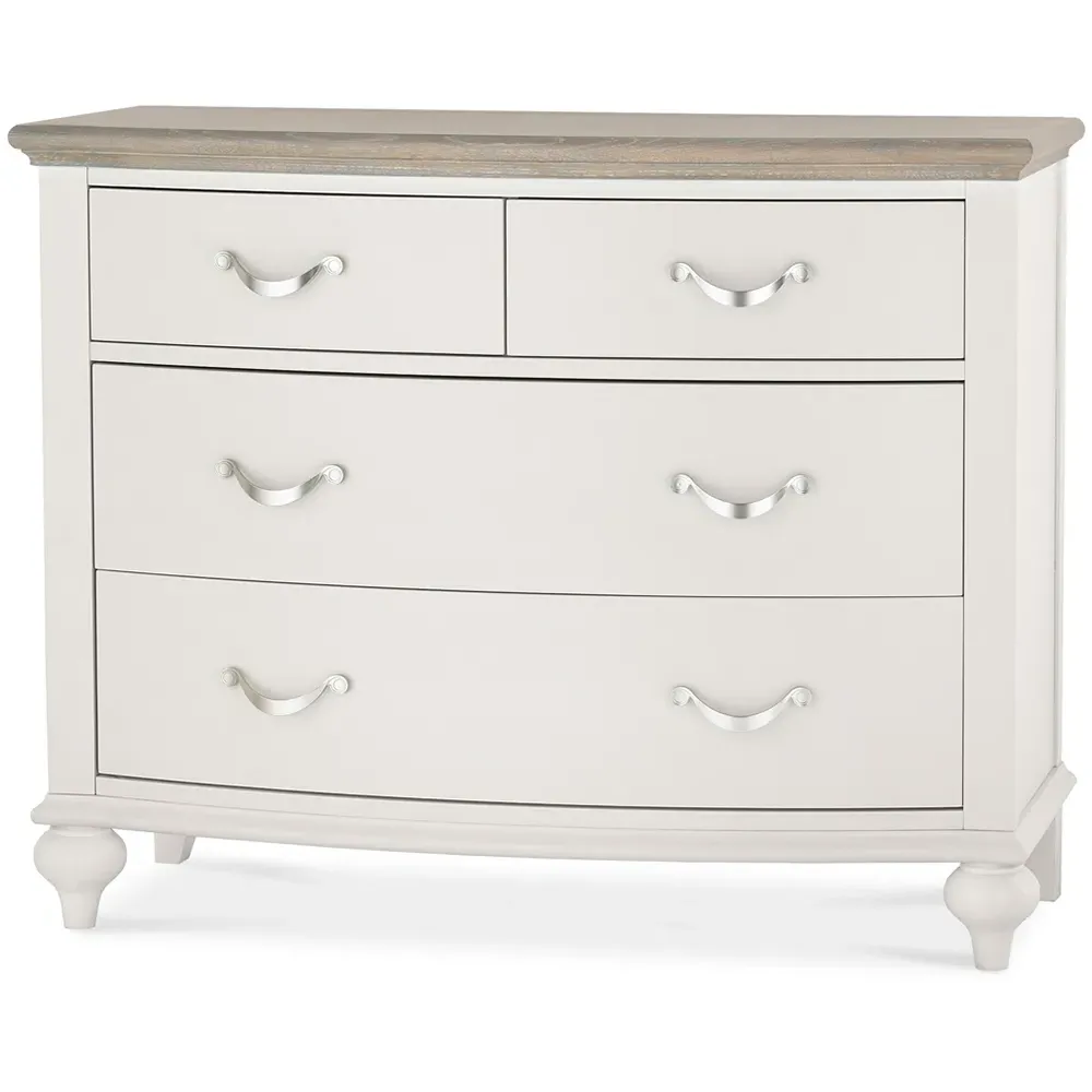 Montreux 4 Drawer Chest of Drawers - Grey, Oak
