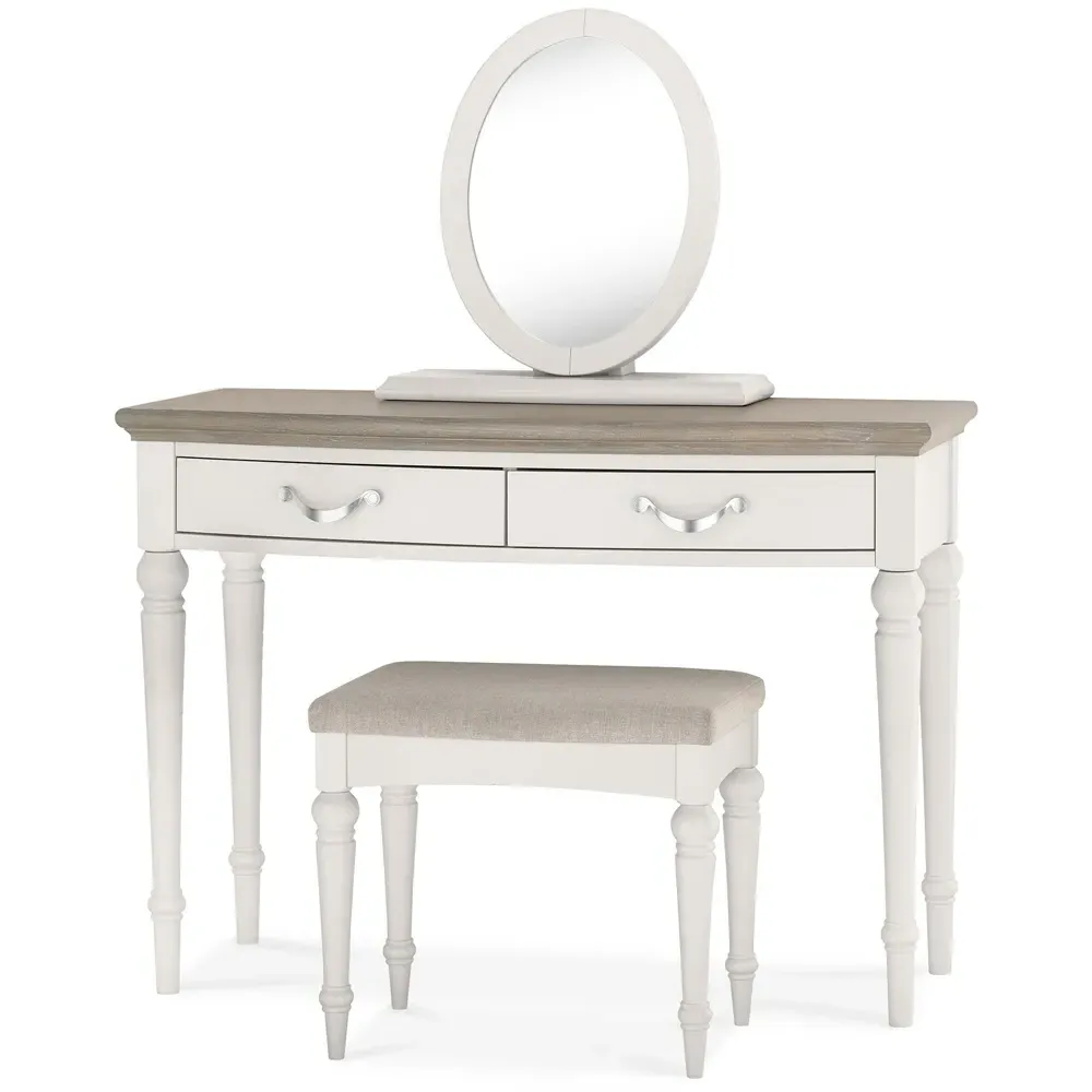 Montreux Fabric Stool - Pebble Grey