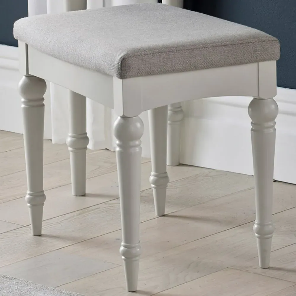 Montreux Fabric Stool - Pebble Grey