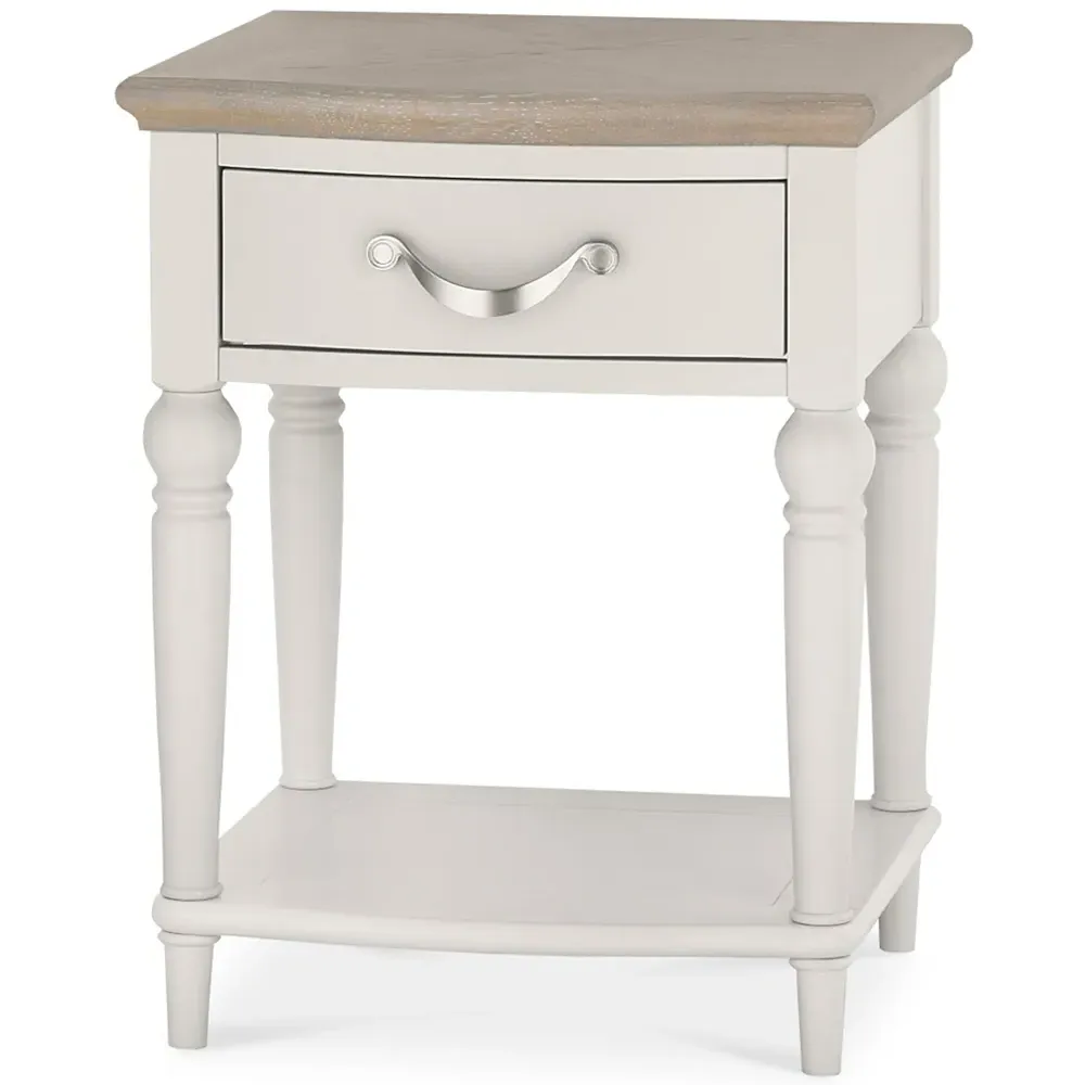 Montreux Single Drawer Nightstand - Grey, Oak