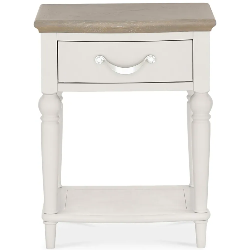 Montreux Single Drawer Nightstand - Grey, Oak