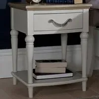 Montreux Single Drawer Nightstand - Grey, Oak