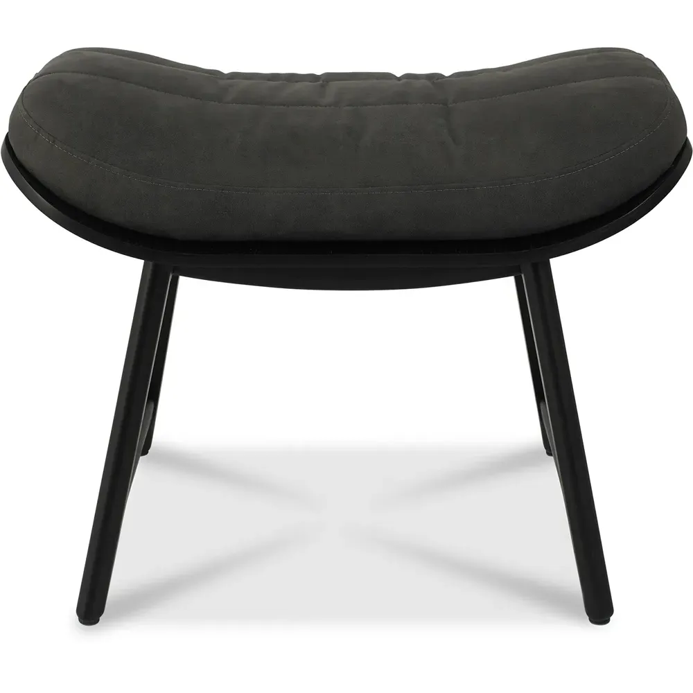 Peppercorn Footstool - Dark Grey, Fabric